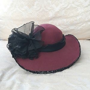 Vintage doeskin felt 100% wool hat